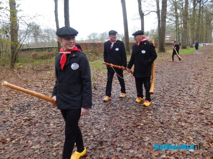 De Dalfser midwinterhoornblazers waren weer actief - Foto: Willy