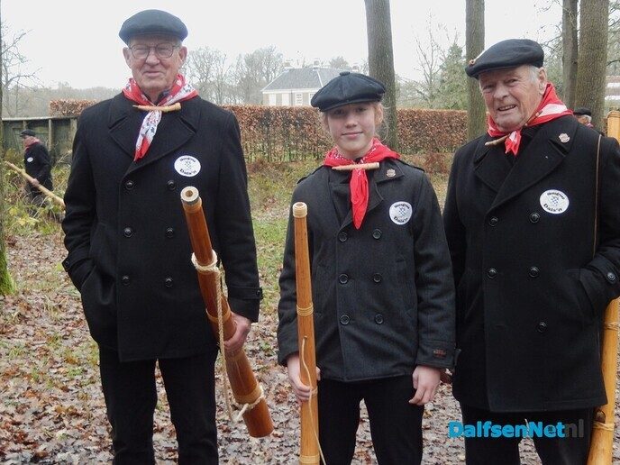 De Dalfser midwinterhoornblazers waren weer actief - Foto: Willy