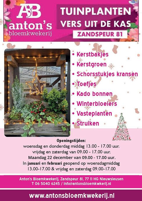 AB Anton’s bloemkwekerij – tuinplanten vers uit de kas