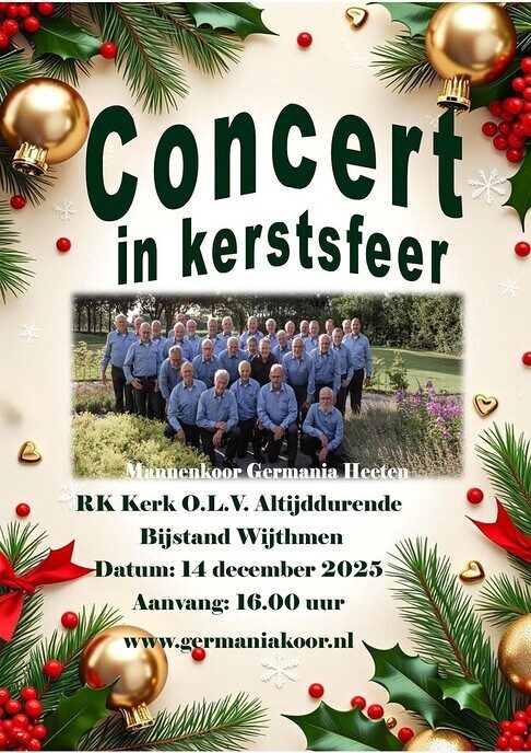 Concert in kerstsfeer in Wijthmen, vandaag dus - Foto: Ingezonden foto