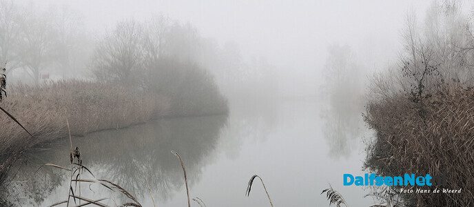 Bellingeweer in nevelen gehuld - Foto: Ingezonden foto