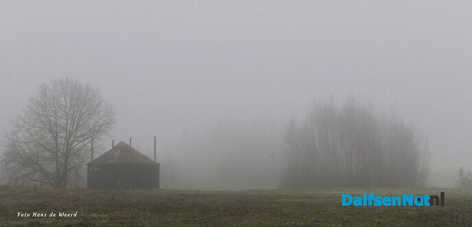 Bellingeweer in nevelen gehuld - Foto: Ingezonden foto