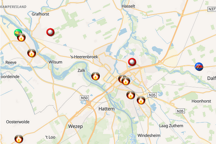 Zo druk zijn de hulpdiensten