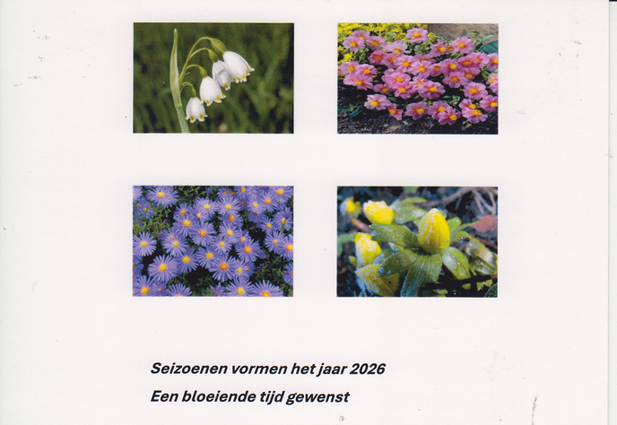 Een bloeiend jaar gewenst - Foto: Ingezonden foto