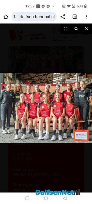 Update s.v. Dalfsen handbal B1 - Foto: Ingezonden foto