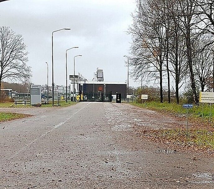 Drones boven compressorstation Gasunie Vilsteren