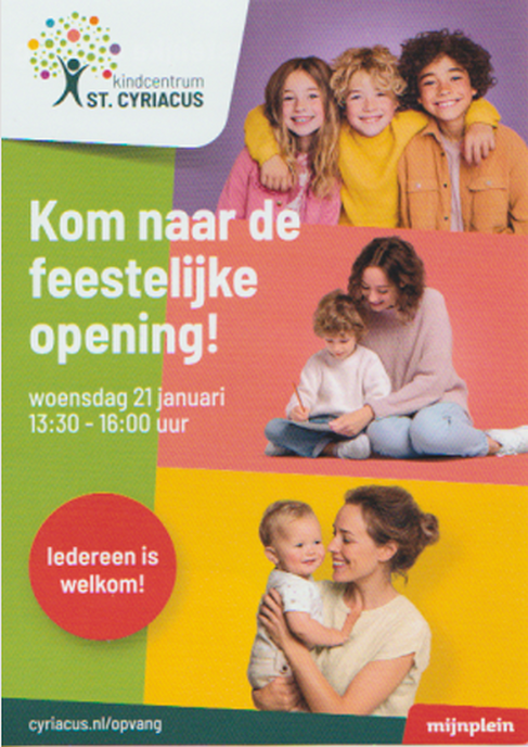 Feestelijke opening St. Cyriacus kindcentrum