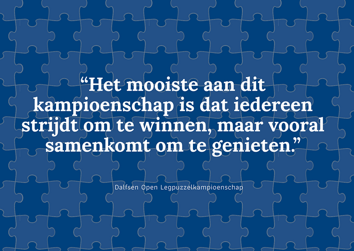 Legpuzzelkampioenschap volgeboekt - Foto: Ingezonden foto