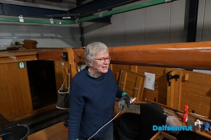 Groot onderhoud aan Vechtzomp - Foto: Johan Bokma