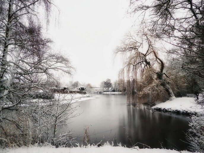 Onze sneeuwfotograaf geniet volop - Foto: Femmie Smink