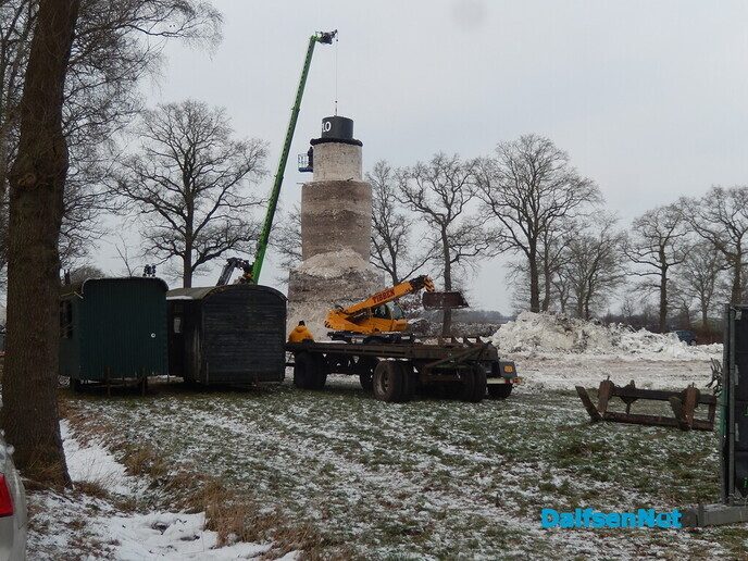 De sneeuwpopvreugderecord Staphorst, duurde maar heel kort - Foto: Willy