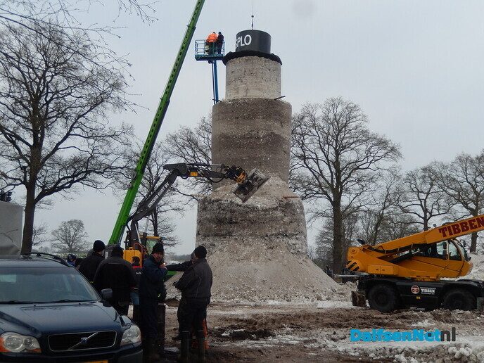 De sneeuwpopvreugderecord Staphorst, duurde maar heel kort - Foto: Willy