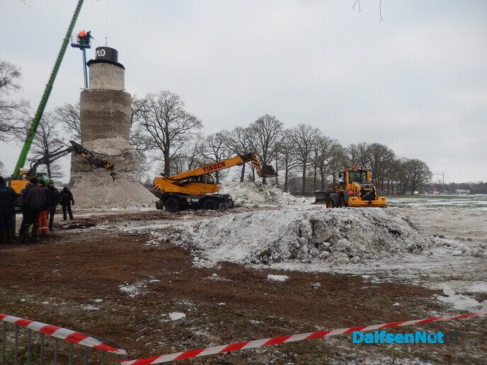 De sneeuwpopvreugderecord Staphorst, duurde maar heel kort - Foto: Willy