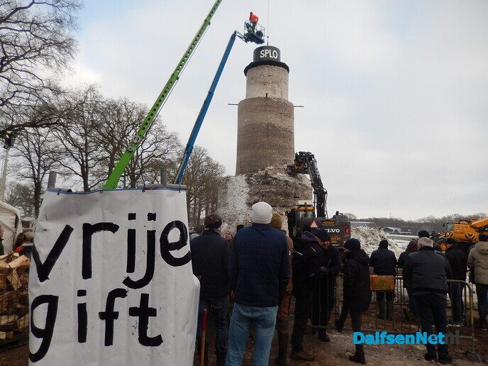 De sneeuwpopvreugderecord Staphorst, duurde maar heel kort - Foto: Willy