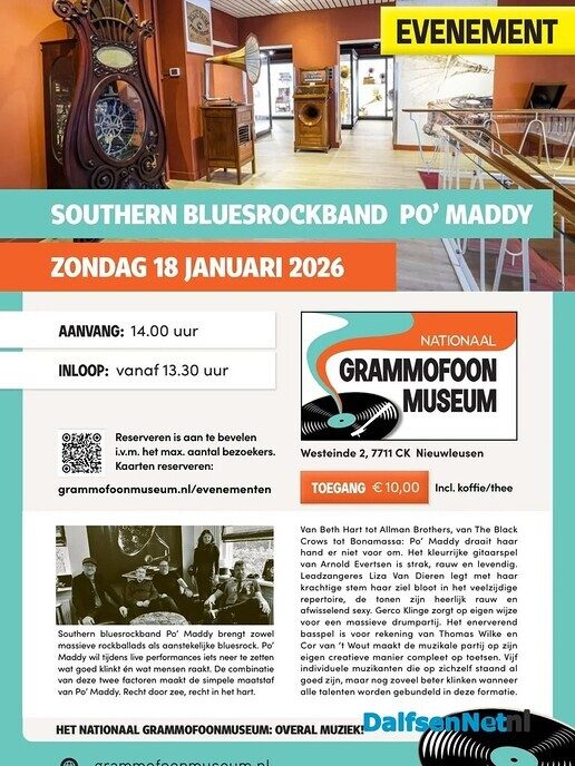 Optreden Po’ Maddy in Nationaal Grammofoonmuseum - Foto: Ingezonden foto