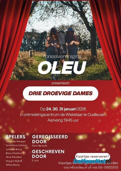 Toneelstuk ‘Drie droevige dames’ - Foto: Ingezonden foto