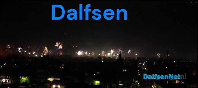 Welkom 2026: hele mooie drone beelden vuurwerk Dalfsen - Foto: Ingezonden foto