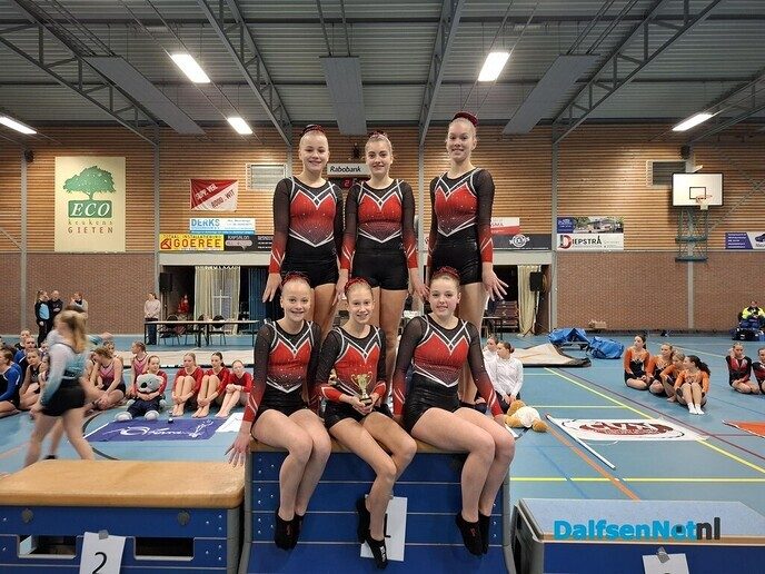4 x goud voor turnsters GVN - Foto: Ingezonden foto