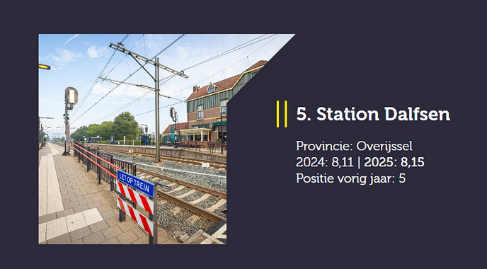 De fijnste stations, daar valt die van Dalfsen ook onder - Foto: Ingezonden foto