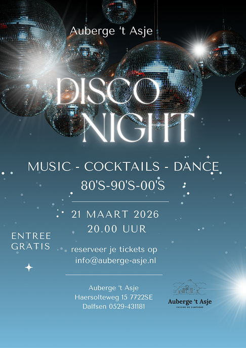 Disco Night bij ’t Asje - Foto: Ingezonden foto