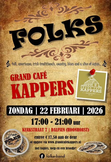 Vanmiddag Muziekzondag bij Kappers