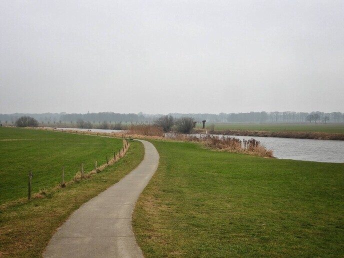 Femmie met dit weer bij de Bellingeweer - Foto: Femmie Smink