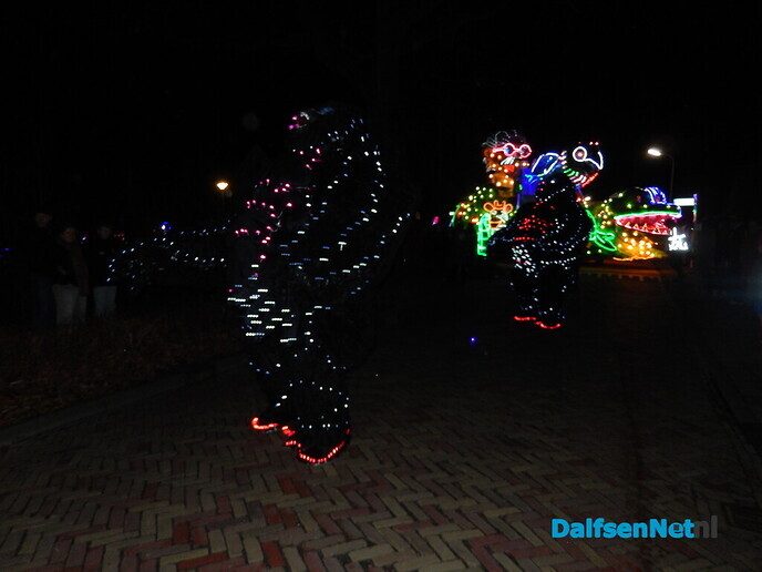 Enorme belangstelling verlichte optocht Lemelerveld - Foto: Willy