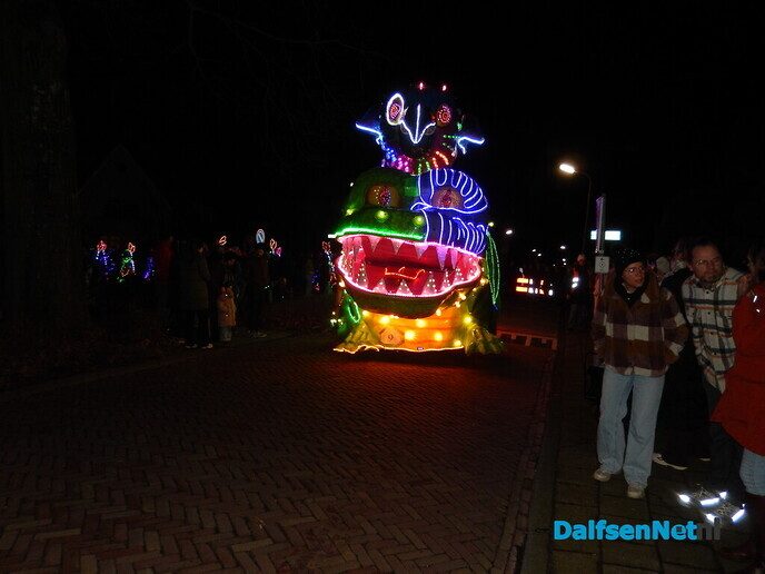 Enorme belangstelling verlichte optocht Lemelerveld - Foto: Willy