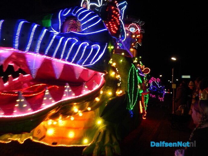 Enorme belangstelling verlichte optocht Lemelerveld - Foto: Willy