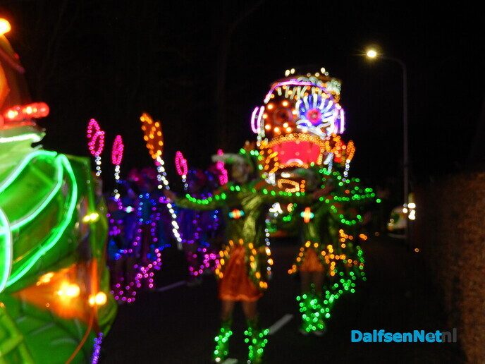 Enorme belangstelling verlichte optocht Lemelerveld - Foto: Willy