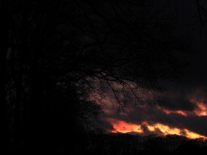 Zo zag de lucht er gisteren uit - Foto: Ingezonden foto