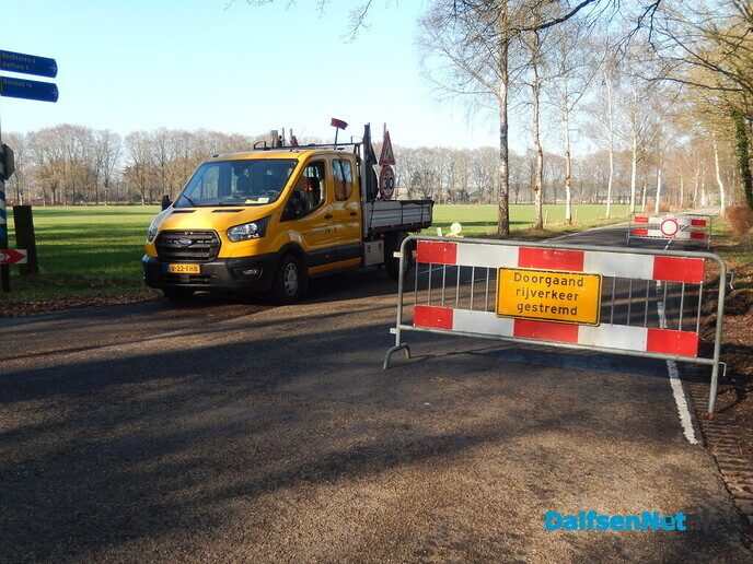 Ze gaan donderdag gewoon weer verder op de Heinoseweg - Foto: Willy