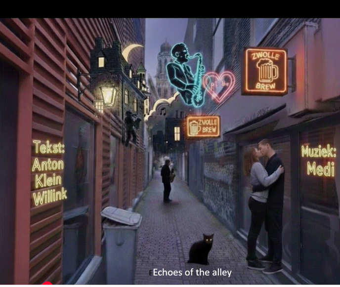 Een nieuw lied van Anton: Echoes of the alley - Foto: Anton Klein Willink
