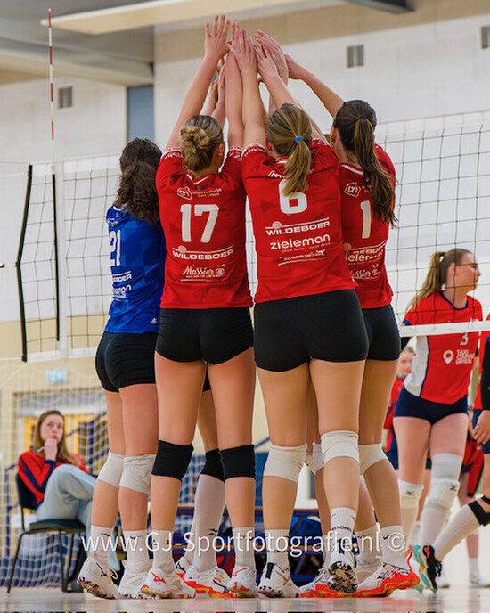 Spannend volleybal duel van D1 Nieuwleusen - Foto: Ingezonden foto