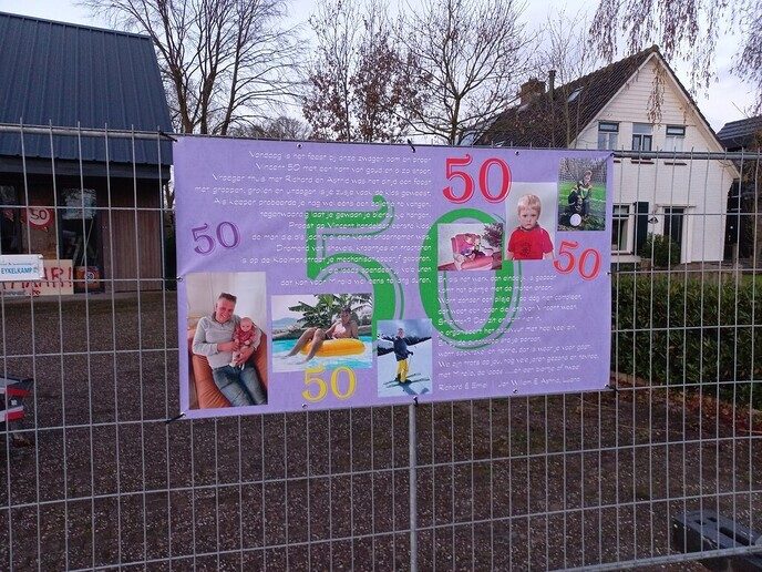 Vincent van de Koelmansstraat is 50, niks ja maar…. - Foto: Ingezonden foto