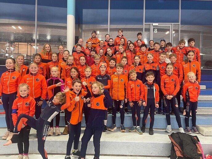 Geslaagde clubwedstrijd Stokvisdennen in Thialf - Foto: Ingezonden foto