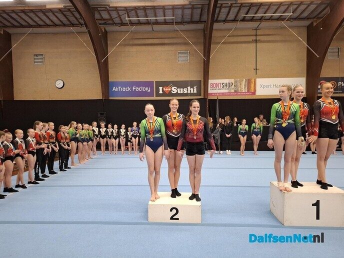 Turnselectie gym. ver. Nieuwleusen goed voor goud - Foto: Ingezonden foto