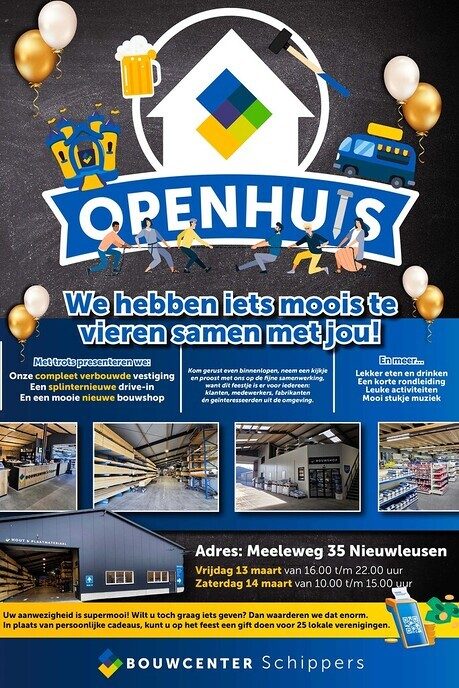 Open Huis bij Bouwcenter Schippers, Meeleweg 35 in Nieuwleusen - Foto: Ingezonden foto