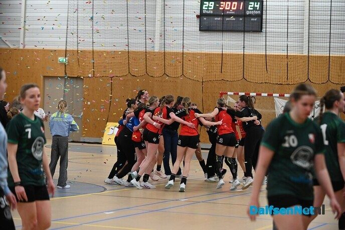 Handbalsters SV Dalfsen promoveren naar eerste divisie - Foto: Johan Bokma