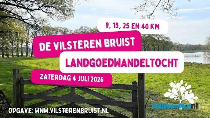 Inschrijving Landgoedwandeltocht Vilsteren geopend - Foto: Ingezonden foto