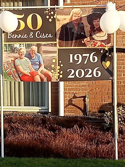 Bennie en Cisca 50 jaar getrouwd - Foto: Ingezonden foto