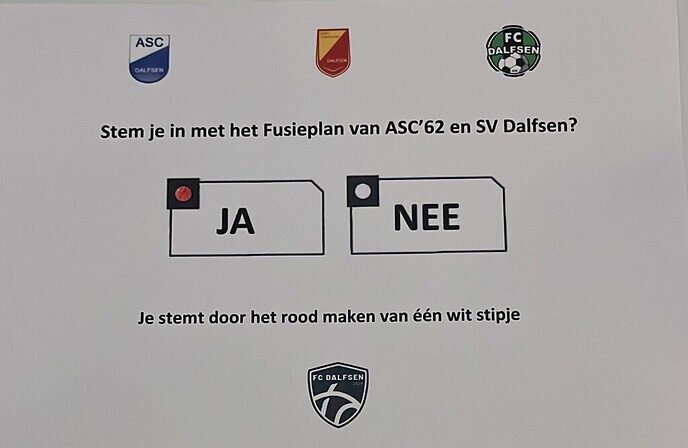 Leden SV Dalfsen en ASC’62 kiezen vol overtuiging (3) - Foto: Ingezonden foto