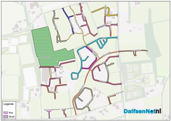 Nieuwe straatnamen bekend nieuwbouw Dalfsen - Foto: Ingezonden foto