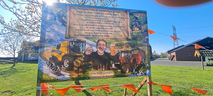 Grote drukte aan de Langsweg - Foto: Ingezonden foto