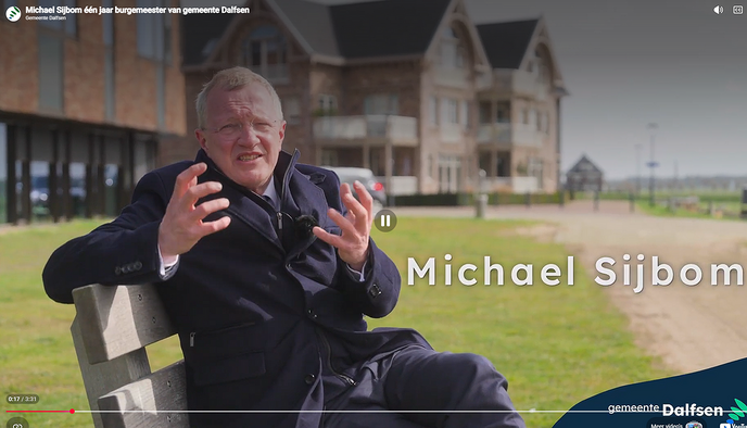 Michael Sijbom één jaar burgemeester van Dalfsen - Foto: Gemeente Dalfsen