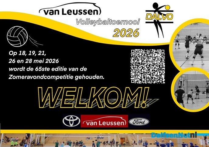 Speelschema zomeravondvolleybaltoernooi bekend