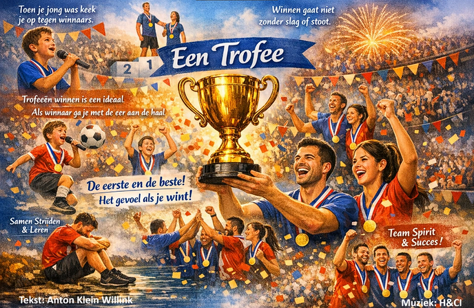 Een Trofee, een lied, een nieuw lied van Dalfsenaar Anton Klein Willink - Foto: Ingezonden foto