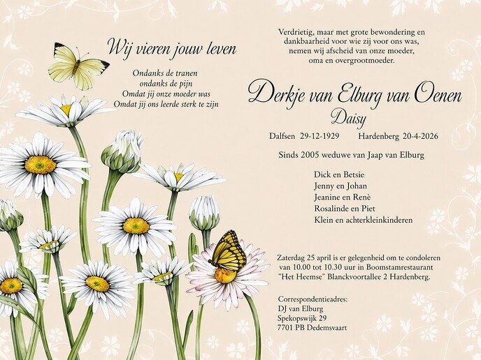 Daisy van Elburg van Oenen