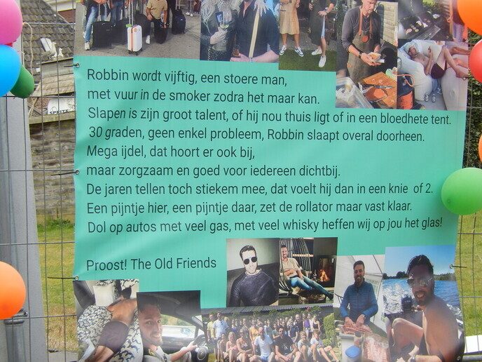 Robbin van de Beatrixstraat is 50 - Foto: Ingezonden foto