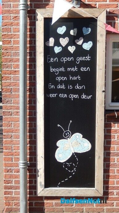 Ook deze spreuk is weer leuk - Foto: Willy